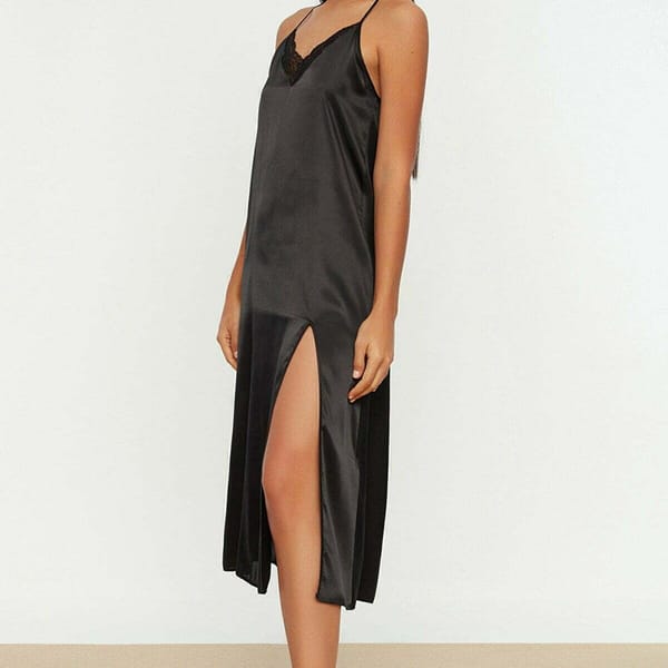 Lace Satin Nightgown