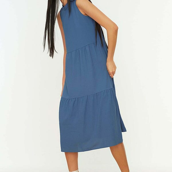 High Neck Tiered Dress