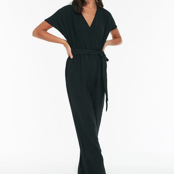 Belted Double Breasted Jumpsuit