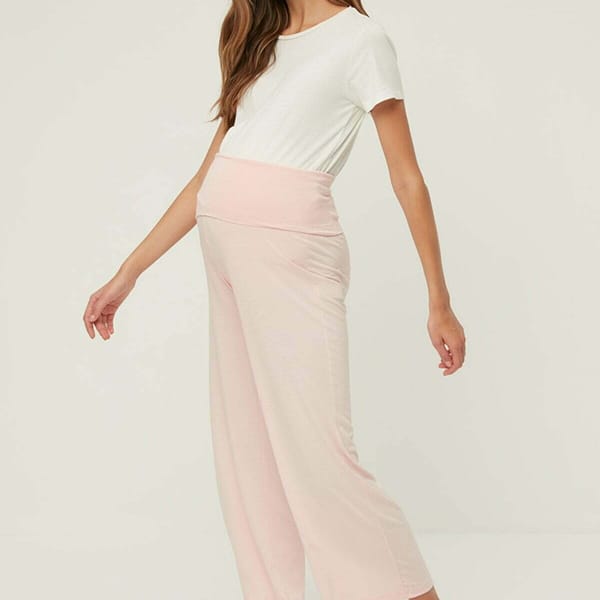 Wide Leg Knitted Maternity Trouser