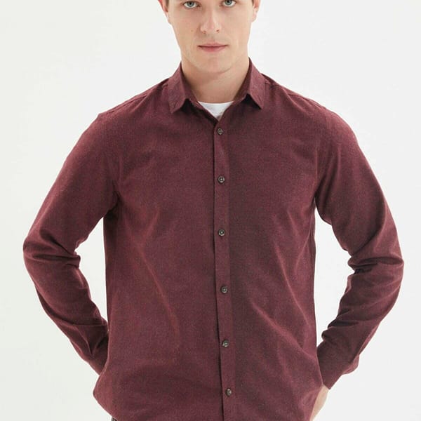 Button Down Collar Slim Fit Shirt