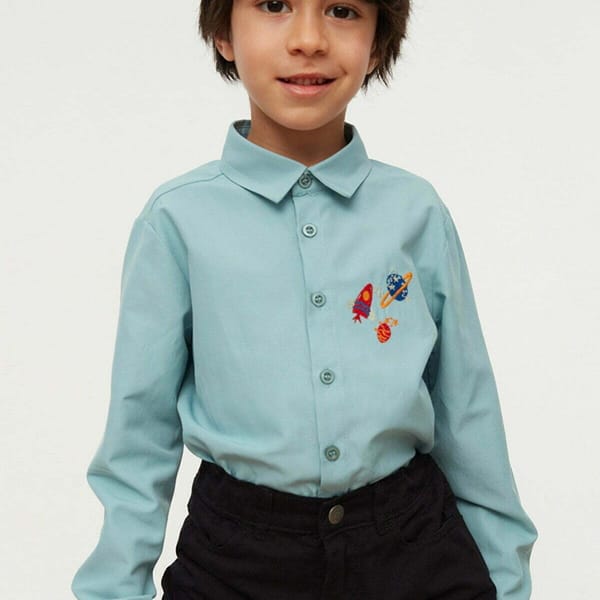 Embroidered Woven Shirt