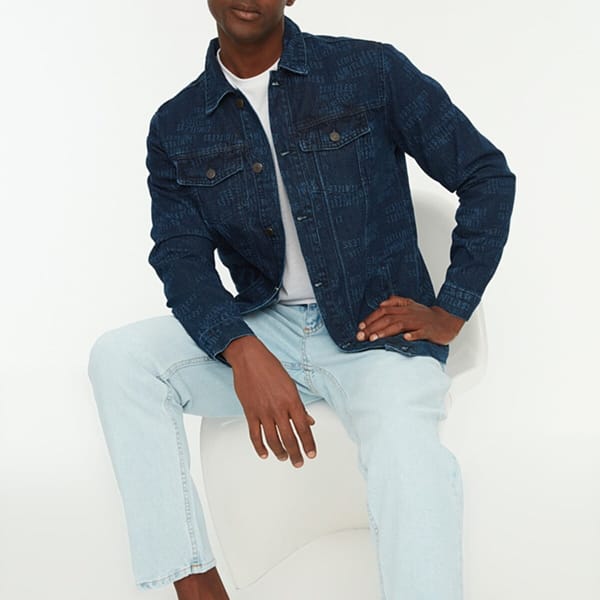 Indigo Men's Regular Fit Laser Jacket