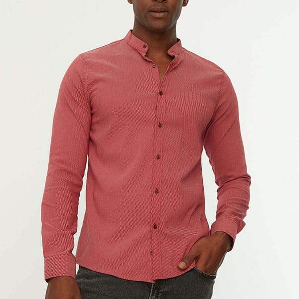Slim Fit Classic Collar Long Sleeve Shirt