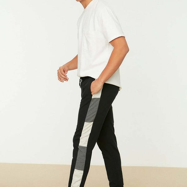 Side Stripe Cuffed Sweatpants
