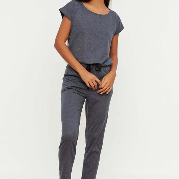 Crew Neck Knitted Top & Pyjama Set
