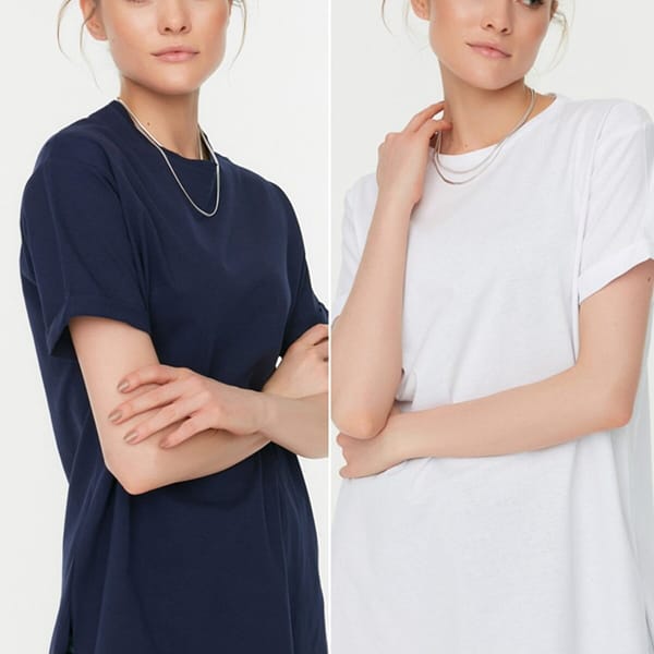 2 Pack Side Slit T-Shirt