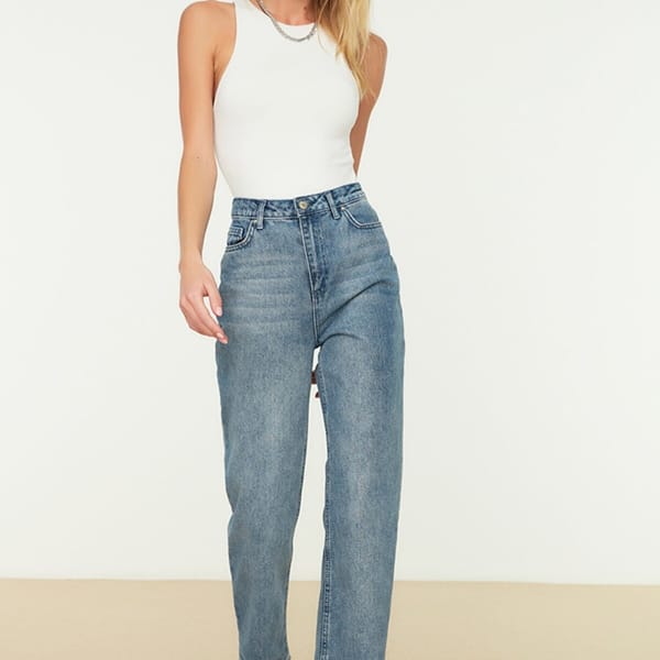 High Waist Straight Women's Jeans