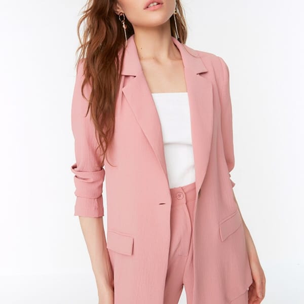 Dried Rose Button Jacket