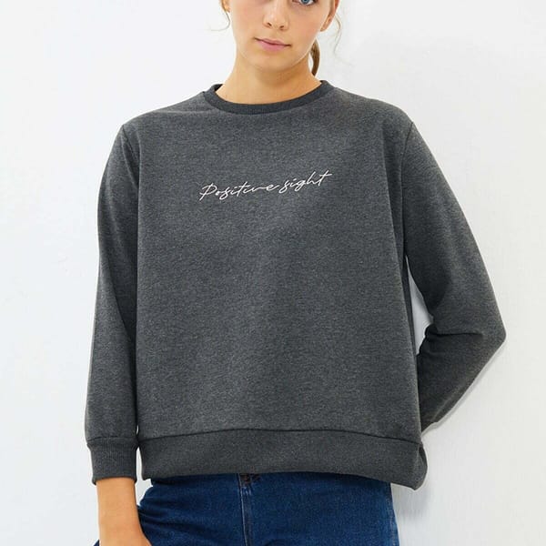 Cut Out Detail Oversized Sweatshirt