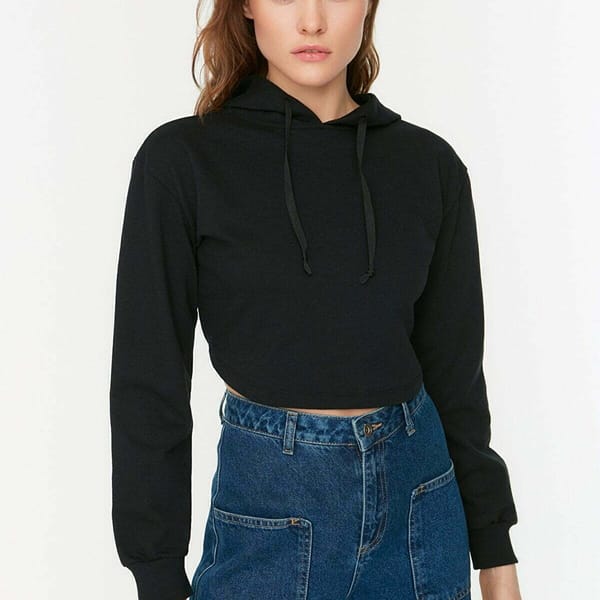 Drawstring Hooded Sweatshirt