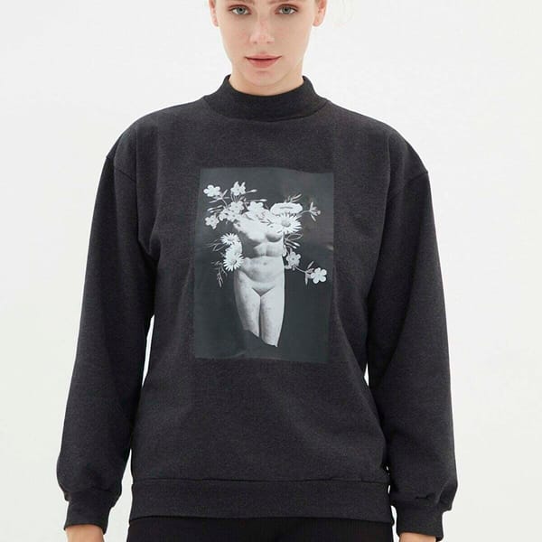 High Neck Graphic Sweatshirts