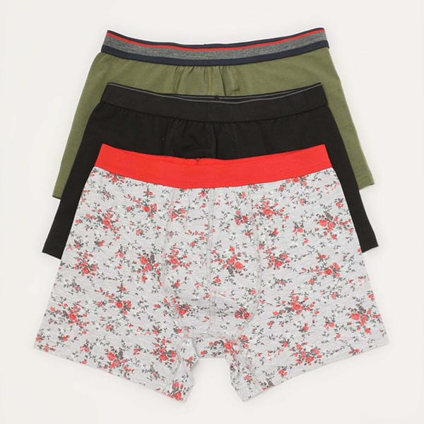 Multicolor Pack Of 3 Printed Men's Boxers