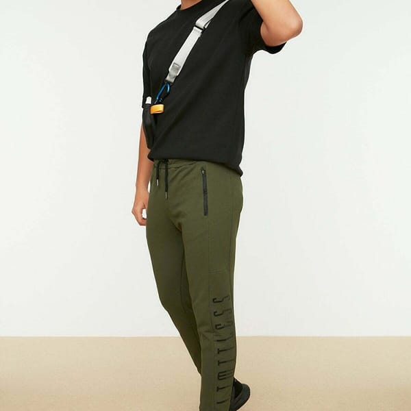 Essential Printed Zipped Pocket Men's Sweatpants