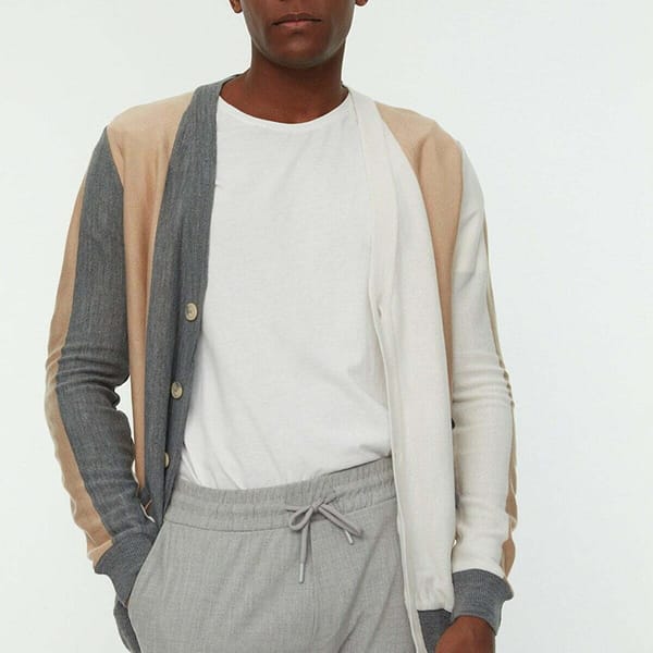 Regular Color Block Cardigan