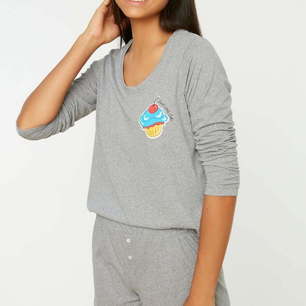 Graphic Knitted Pyjama Set