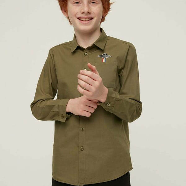Khaki Kids Essential Long Sleeve Boys' Shirt