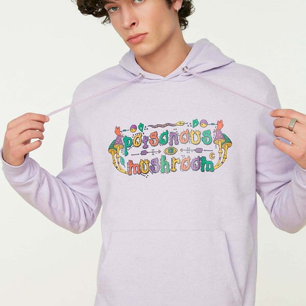 Graphic Purple Men's Hoodie