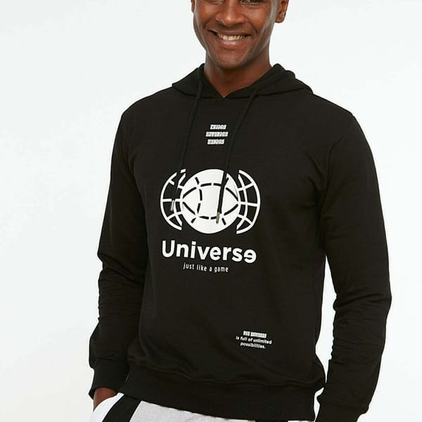 Graphic Black Men's Hoodie