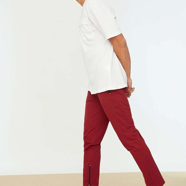 Drawstring Zip Detail Sweatpants