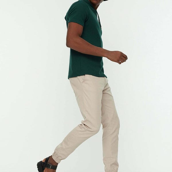 Tie Waist Cuffed Pants