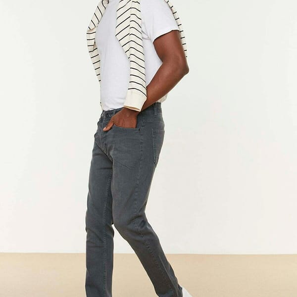 Light Wash Slim Fit Jeans