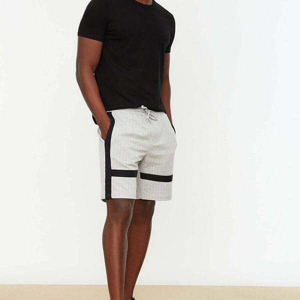 Striped Knit Shorts
