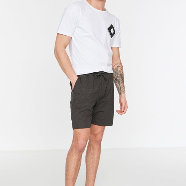 Drawstring Printed Shorts