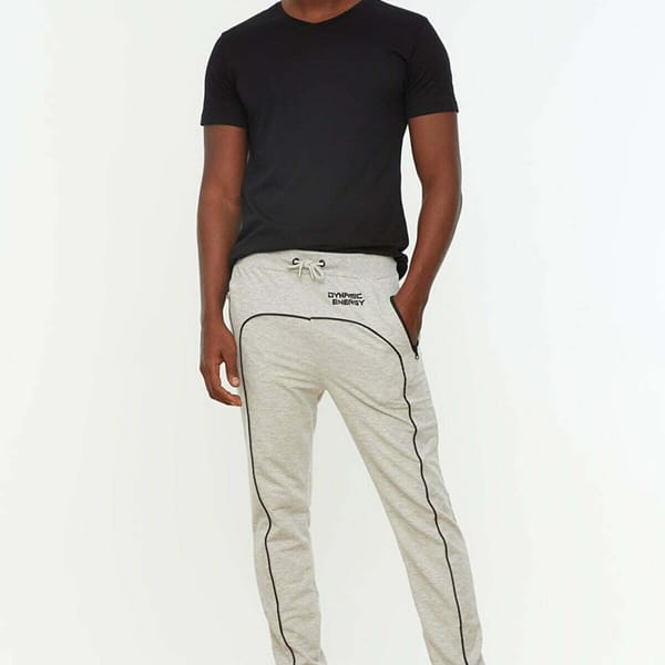 Grey Regular Fit Men's Sweatpants