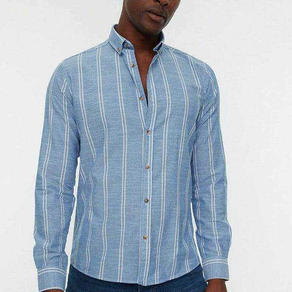 Striped Slim Fit Men's Shirt