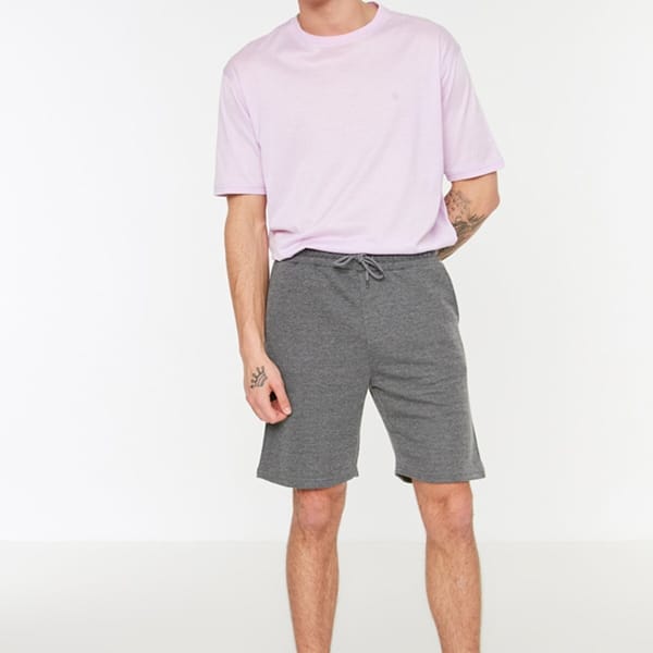Men Drawstring Casual Short