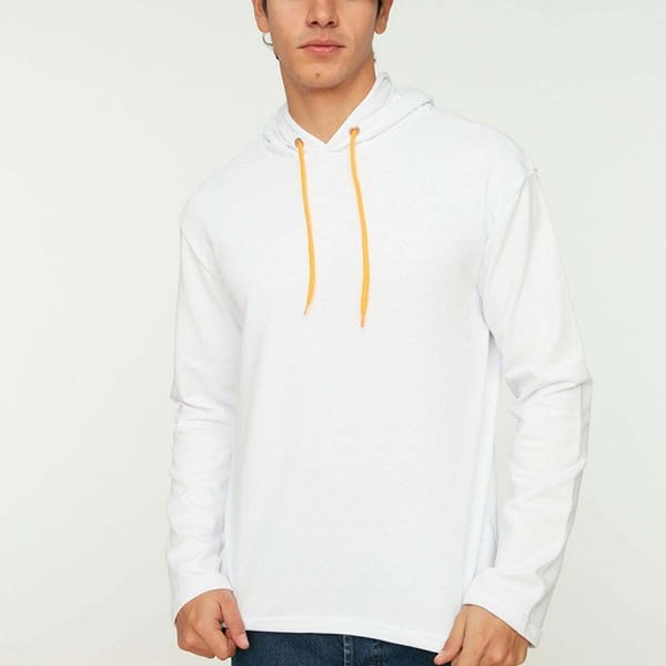 White Essential Men's Hoodie