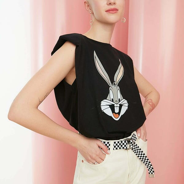 Bugs Bunny Shoulder Padded T-Shirt