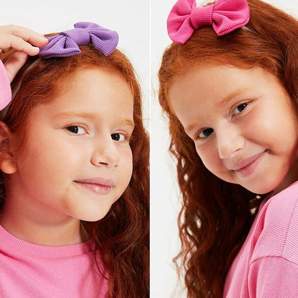 Kids 2 Pack Bow Detail Hairband - Girls' Accessories