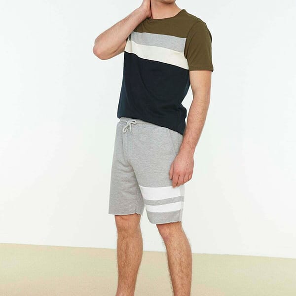 Men's Regular Fit Paneled Shorts