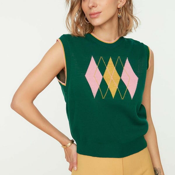 Jacquard Knitted Sweater