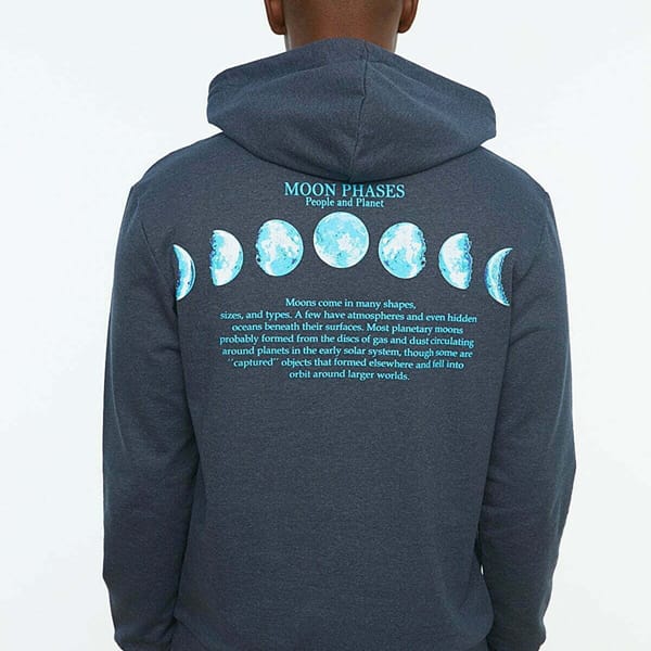 Regular Fit Long Sleeve Printed Hoodie