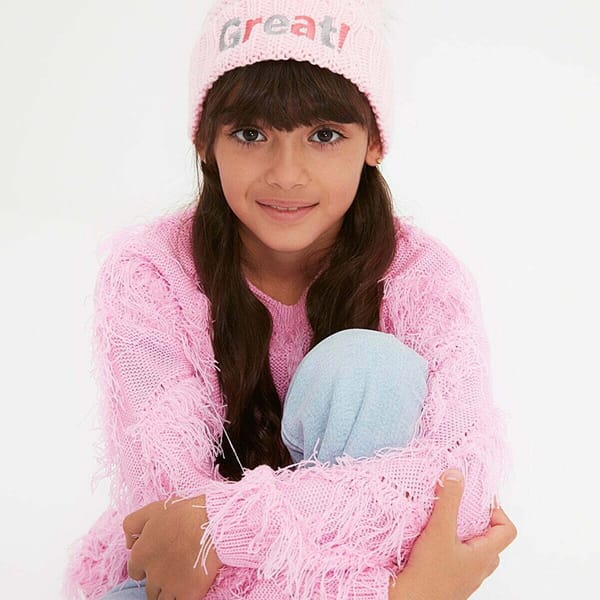 Kids Cable Knit Beanie - Caps & Mittens