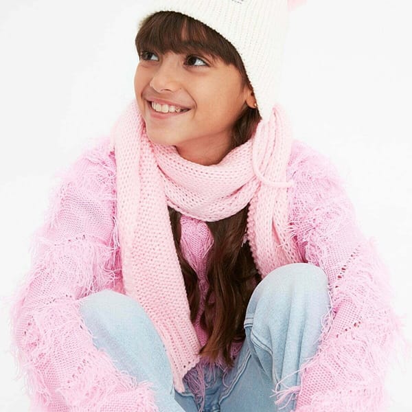 Kids Knitted Scarf & Beanie Set - Scarves & Gloves