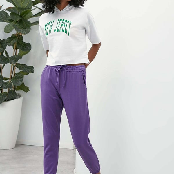 Rubber Leg Knitted Sweatpants