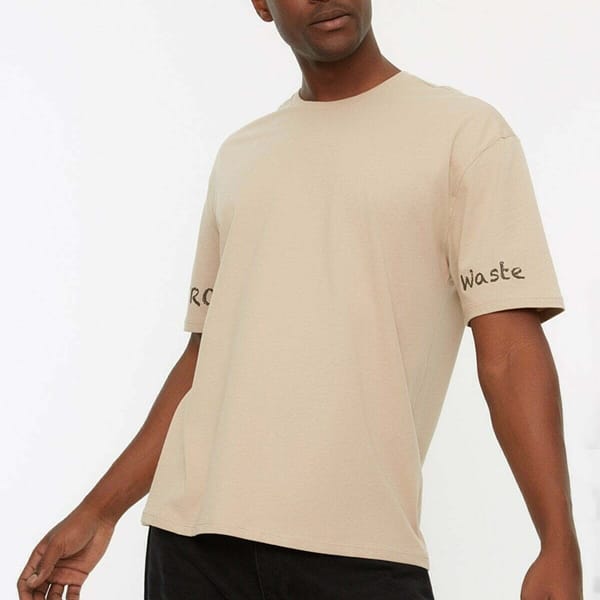 Natural Essential Crew Neck Short Sleeve Men's T-Shirt