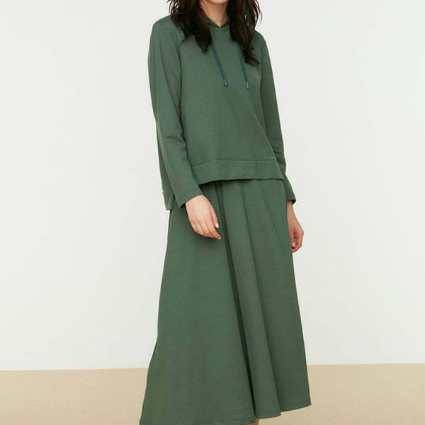 Women's Knitted Top & Skirt Set