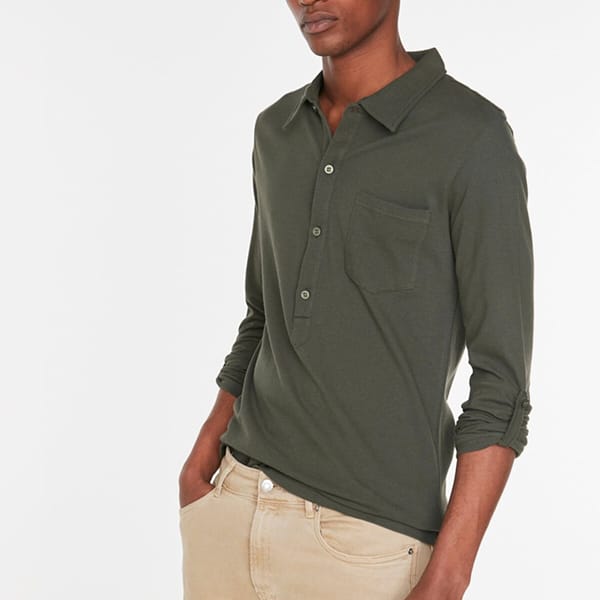 Half Placket Slim Fit Shirt