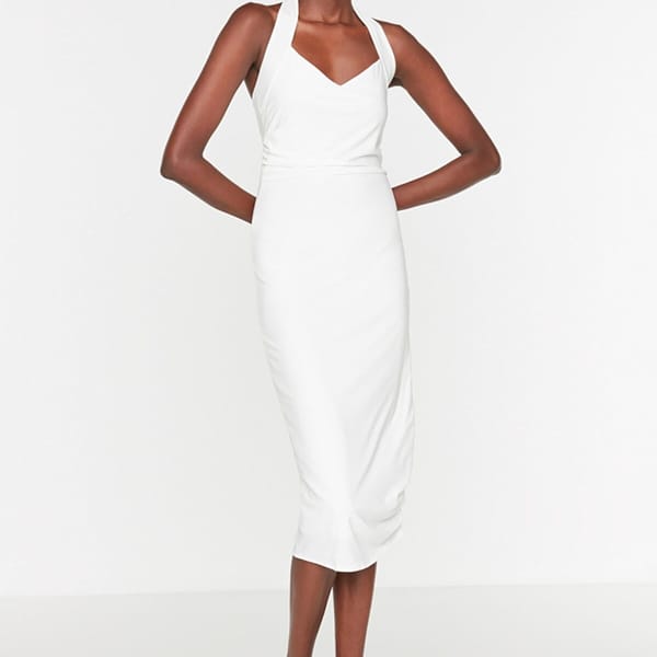 Strappy Knitted Bodycon Dress
