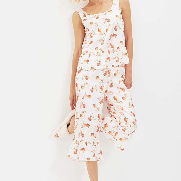 Fish Pattern Night Suit