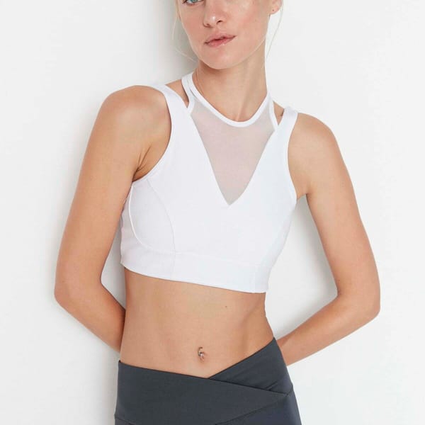 Tulle Detailed Support Sports Bra