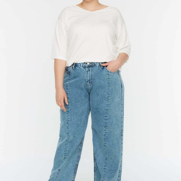Plus Size Curve High Waist Jeans