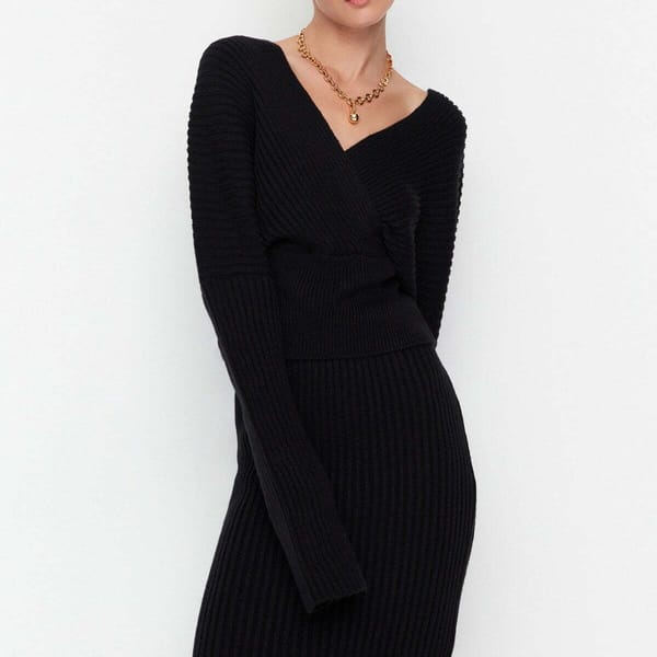 Double Breasted Knitwear Bottom-Top Set