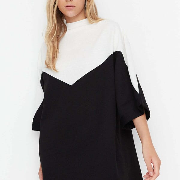 Color Block Knitted Dress