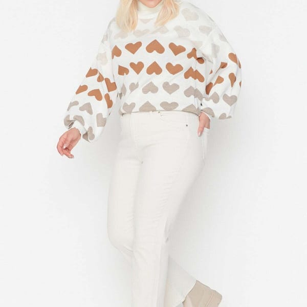 Plus Size High Waist Flare Fit Jeans